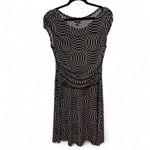 Enfocus Studio Black and White Geometric Dress